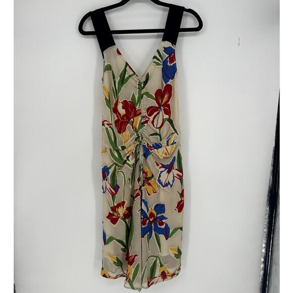 Tory Burch Painted Iris Clarissa Dress Sz 2 - Picture 3 of 8